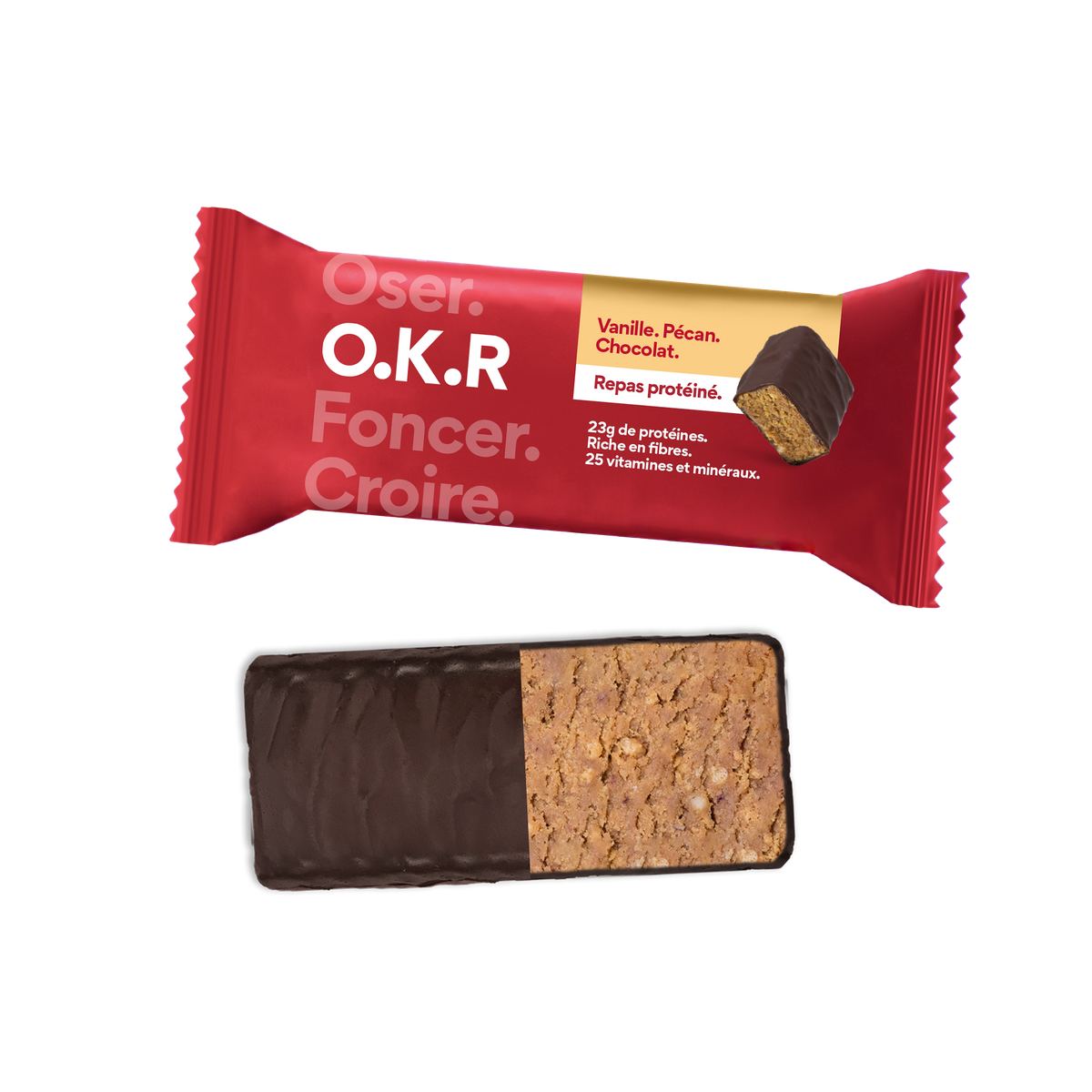 Vanille. Pécan. Chocolat.