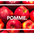 Pomme. Cranberry.