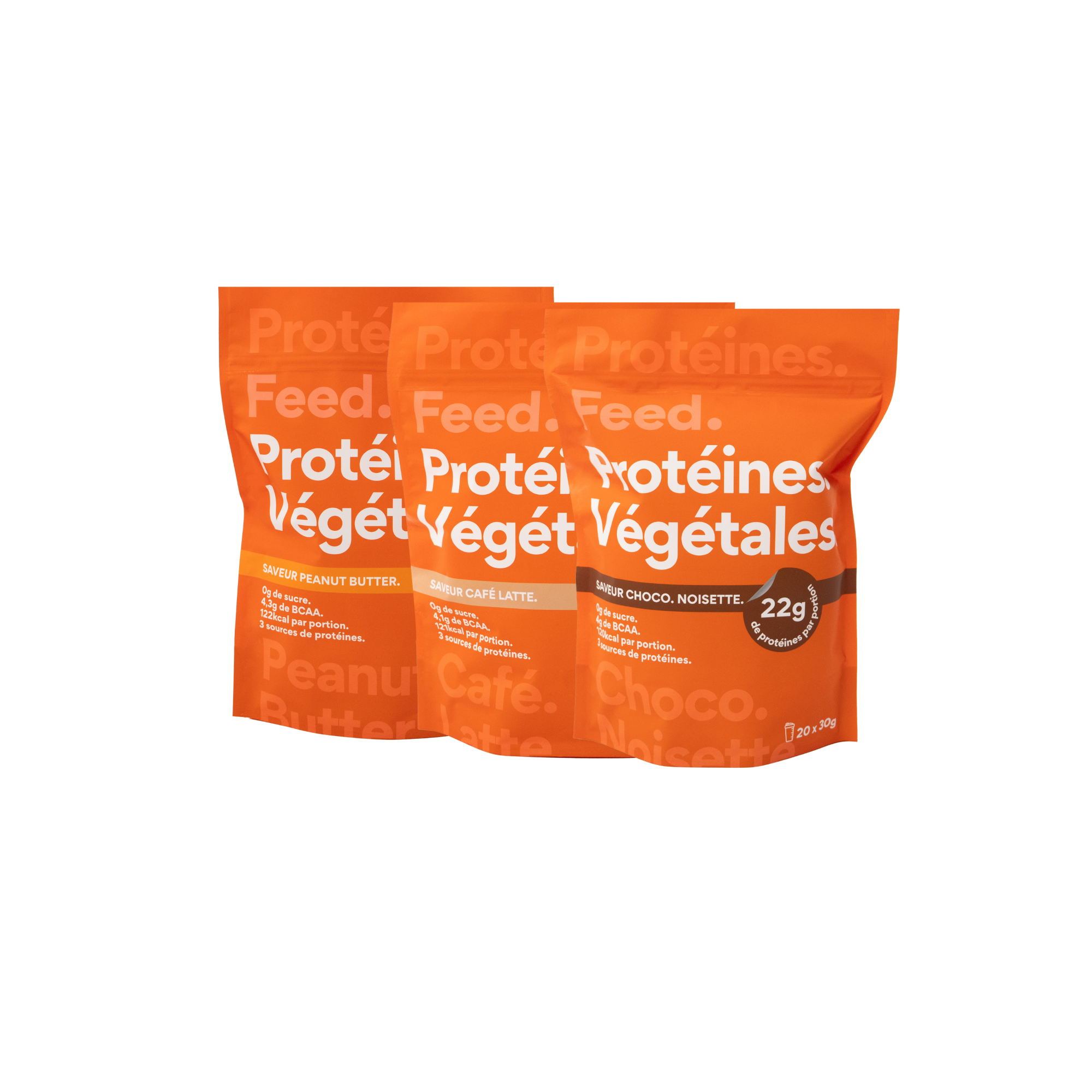 Grand format 3 sachets Protéine végétale.