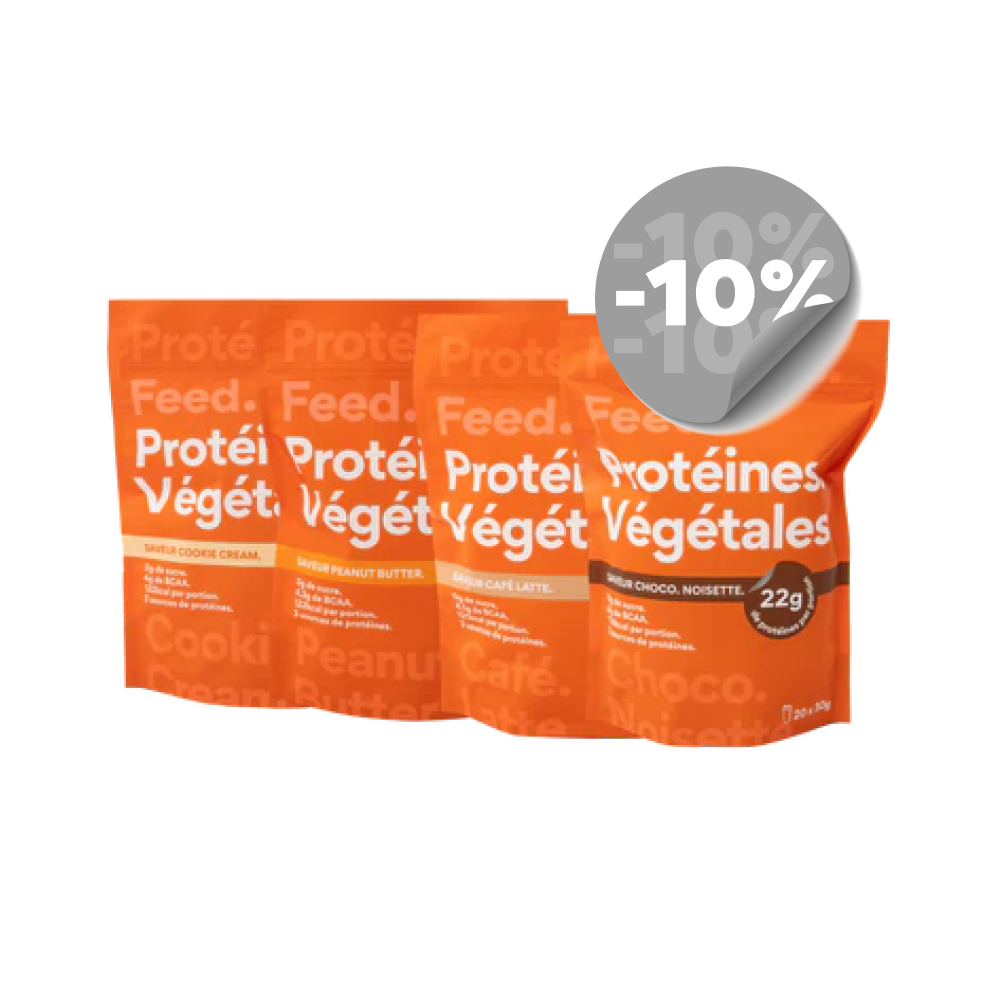 Pack 4 sachets. Protéine végétale.
