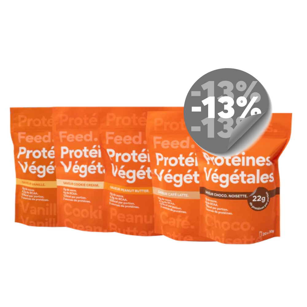 Pack 5 sachets. Protéine végétale.
