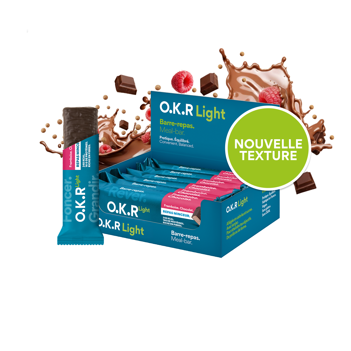 Framboise. Chocolat. 