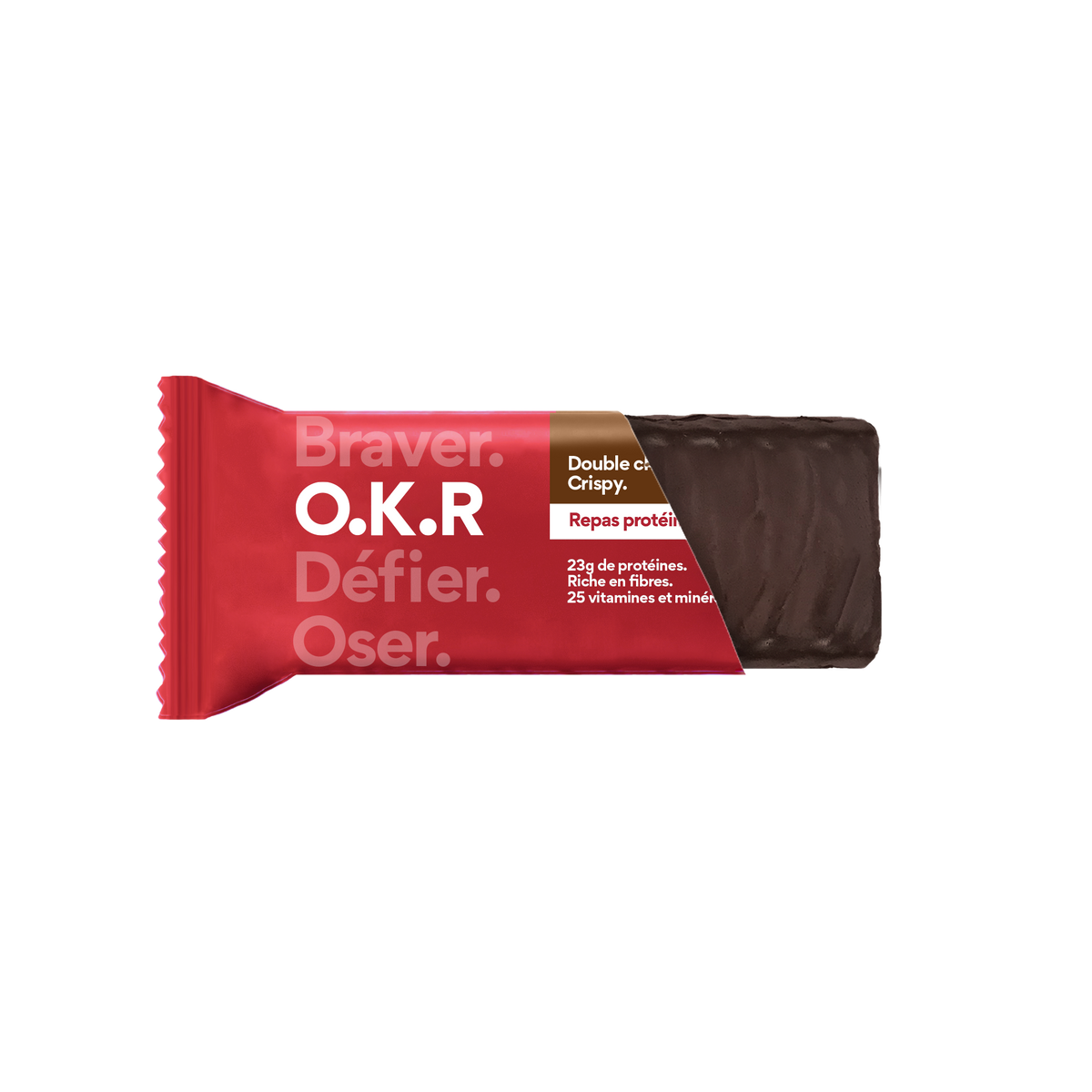 Double choco. Crispy. 