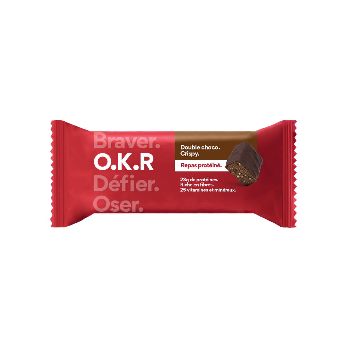 Double choco. Crispy. 