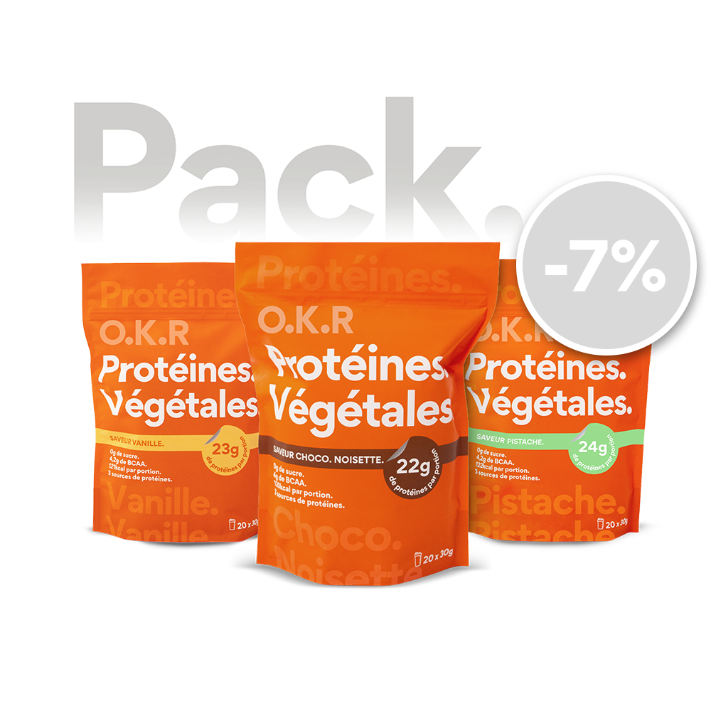 Pack 3 sachets. Protéine Végétale.