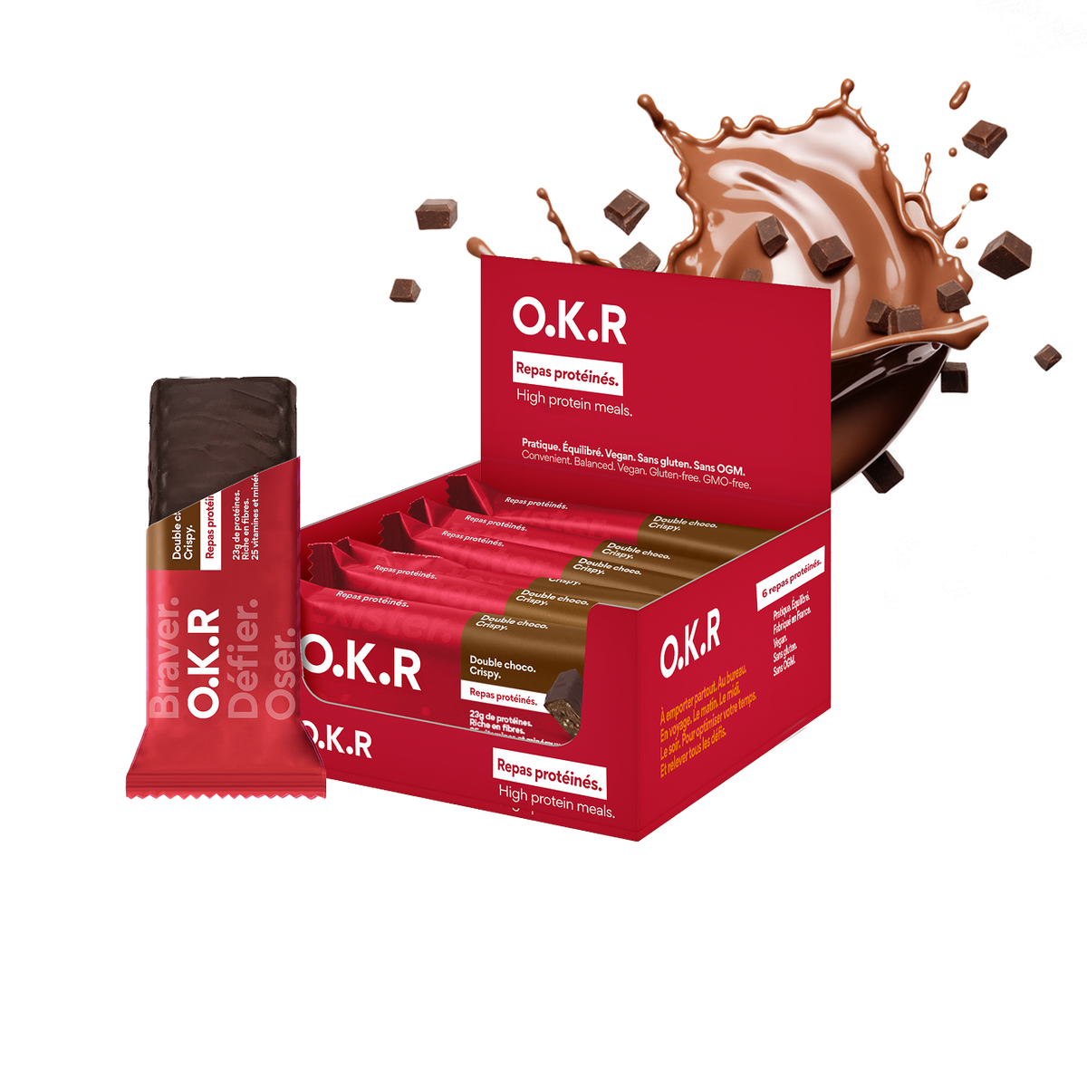 Double choco. Crispy. 