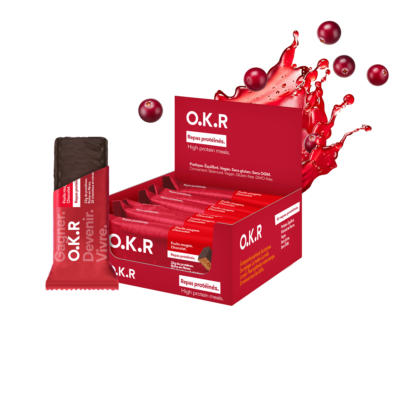 Fruits rouges. Chocolat. (PAV de Barre-repas / Original)